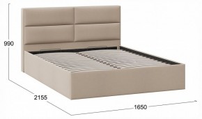 Кровать двуспальная Глосс с ПМ Тип 1 в Режи - rezh.ok-mebel.com | фото 4