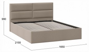 Кровать двуспальная Глосс с ПМ Тип 1 в Режи - rezh.ok-mebel.com | фото 4