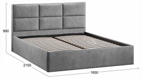 Кровать двуспальная Стелла с ПМ Тип 1 в Режи - rezh.ok-mebel.com | фото 4