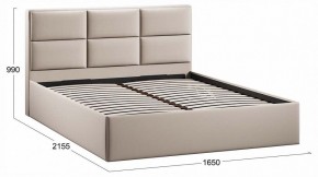 Кровать двуспальная Стелла с ПМ Тип 1 в Режи - rezh.ok-mebel.com | фото 3