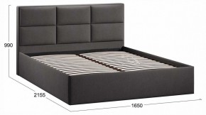Кровать двуспальная Стелла с ПМ Тип 1 в Режи - rezh.ok-mebel.com | фото 3