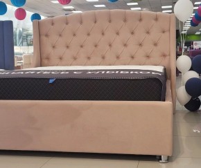 Кровать Франческа + Решетка+ПМ+Дно (1600) в Режи - rezh.ok-mebel.com | фото 2