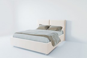 Кровать Корсика с ПМ 800 (экокожа белая) в Режи - rezh.ok-mebel.com | фото 2