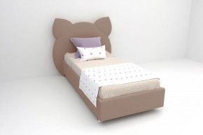 Кровать Котя с ортопедическим основанием 800 (велюр серый) в Режи - rezh.ok-mebel.com | фото