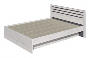 Кровать Лиана 1.6 (Дуб Крафт Белый/Графит) в Режи - rezh.ok-mebel.com | фото