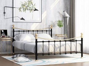 Кровать металлическая "Эльда" Черный/Золото в Режи - rezh.ok-mebel.com | фото
