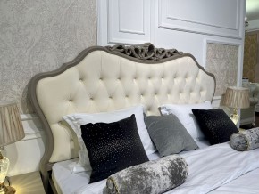 Кровать Мокко 1600 с мягким изголовьем + основание (серый камень) в Режи - rezh.ok-mebel.com | фото 2