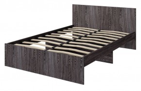 Кровать Мона 1400*2000 (Черный ясень) ЛДСП в Режи - rezh.ok-mebel.com | фото 2
