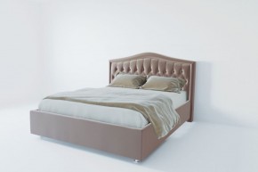 Кровать Нягань с ПМ 1200 (велюр серый) в Режи - rezh.ok-mebel.com | фото 2