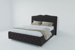 Кровать Нягань с ПМ 1400(экокожа кольт ч) в Режи - rezh.ok-mebel.com | фото 2