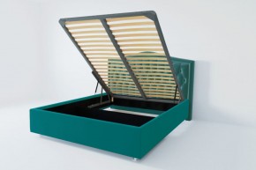 Кровать Нягань с ПМ 1400 (велюр бирюзовый) в Режи - rezh.ok-mebel.com | фото