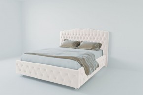 Кровать Нягань с ПМ 2000 (экокожа белая) в Режи - rezh.ok-mebel.com | фото 2