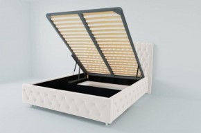 Кровать Нягань с ПМ 900 (экокожа белая) в Режи - rezh.ok-mebel.com | фото 2