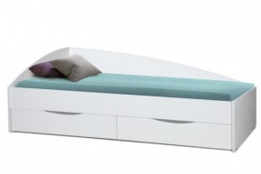 Кровать одинарная "Фея - 3" асимметричная 1900х800 (белая) в Режи - rezh.ok-mebel.com | фото