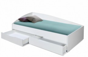 Кровать одинарная "Фея - 3" асимметричная 2000х900 (белая) в Режи - rezh.ok-mebel.com | фото 2