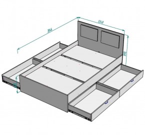 Кровать Ольга L37 (1200) 4 ящика в Режи - rezh.ok-mebel.com | фото 2