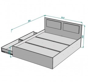 Кровать Ольга L40 (1600) 2 ящика в Режи - rezh.ok-mebel.com | фото 2