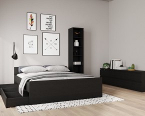 Кровать ОРИОН двухспальная с ортопедическим основанием 160х200, цвет Дуб Венге в Режи - rezh.ok-mebel.com | фото 3