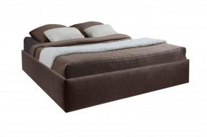 Кровать Подиум с ПМ 1200 (экокожа коричневая) в Режи - rezh.ok-mebel.com | фото