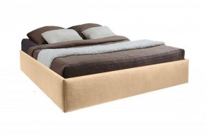 Кровать Подиум с ПМ 800 (экокожа бежевая) в Режи - rezh.ok-mebel.com | фото 2