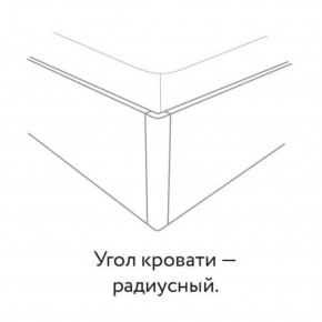 Кровать "Милана" с мягкой спинкой БЕЗ основания 1600х2000 в Режи - rezh.ok-mebel.com | фото 3