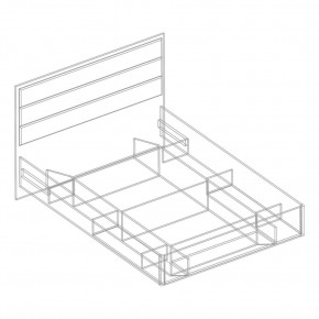 Кровать "Милана" с мягкой спинкой БЕЗ основания 1600х2000 в Режи - rezh.ok-mebel.com | фото 4