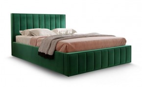 Кровать "Вена" 1400 СТАНДАРТ Вариант 1 Мора зеленый + бельевой ящик с кроватным основанием и подъемным механизмом в Режи - rezh.ok-mebel.com | фото 1