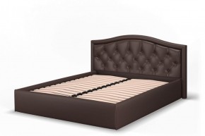 Кровать Стелла 1200 + Основание (Лесмо brown) коричневый в Режи - rezh.ok-mebel.com | фото 3