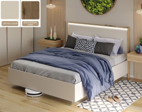 Кровать (Светло-серый U750 ST9/Дуб Галифакс Табак) 1600 в Режи - rezh.ok-mebel.com | фото