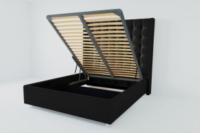 Кровать Венеция ЛЮКС с ПМ 800 (экокожа кольт ч) в Режи - rezh.ok-mebel.com | фото
