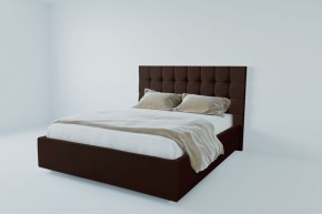 Кровать Венеция с ПМ 800 (экокожа коричневая) в Режи - rezh.ok-mebel.com | фото 2