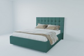 Кровать Венеция с ПМ 800 (велюр бирюзовый) в Режи - rezh.ok-mebel.com | фото 2