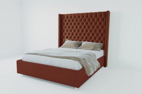 Кровать Версаль ЛЮКС без основания 1200 (велюр бордо) в Режи - rezh.ok-mebel.com | фото