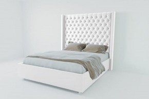 Кровать Версаль ЛЮКС без основания 800 (экокожа белая) в Режи - rezh.ok-mebel.com | фото