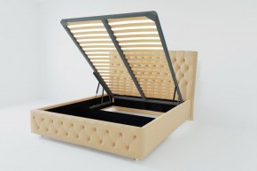 Кровать Версаль с ПМ 900 (экокожа бежевая) в Режи - rezh.ok-mebel.com | фото 2
