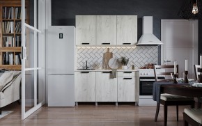 Кухня ДИОР 1500 (Белый/Дуб Крафт белый) в Режи - rezh.ok-mebel.com | фото