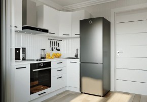 Кухонный гарнитур Белый Глянец 2200*1000 (Стол. 26мм) в Режи - rezh.ok-mebel.com | фото