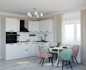Кухонный гарнитур Белый Глянец 2400*1600 (Стол. 26мм) в Режи - rezh.ok-mebel.com | фото