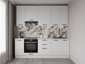 Кухонный гарнитур Белый Глянец 2400 h950 (Стол. 26мм) в Режи - rezh.ok-mebel.com | фото