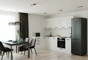 Кухонный гарнитур Белый Глянец 2600*1600 (Стол. 38мм) в Режи - rezh.ok-mebel.com | фото