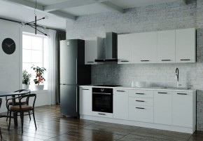 Кухонный гарнитур Белый Глянец 2800 (Стол. 38мм) в Режи - rezh.ok-mebel.com | фото