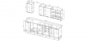 Кухонный гарнитур Белый Глянец 2800 (Стол. 38мм) в Режи - rezh.ok-mebel.com | фото 2