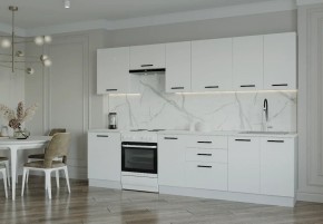 Кухонный гарнитур Белый Глянец 3000 (Стол. 26мм) в Режи - rezh.ok-mebel.com | фото
