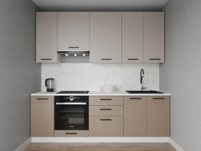 Кухонный гарнитур Каппучино 2400 h950 (Стол. 38мм) в Режи - rezh.ok-mebel.com | фото