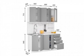 Кухонный гарнитур Кельн 1600 (софт пломбир) в Режи - rezh.ok-mebel.com | фото 2