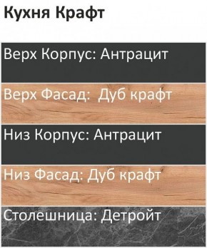 Кухонный гарнитур Крафт 2200 h950 (Стол. 26мм) в Режи - rezh.ok-mebel.com | фото 3
