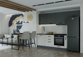 Кухонный гарнитур Лофт 2550 (Стол. 38мм) в Режи - rezh.ok-mebel.com | фото