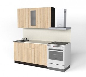 Кухонный гарнитур Симона медиум 1400 (Венге/Дуб Сонома) в Режи - rezh.ok-mebel.com | фото 3