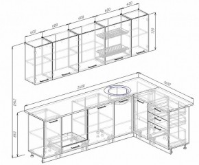 Кухонный гарнитур угловой Бланка 2600х1600 (Стол. 26мм) в Режи - rezh.ok-mebel.com | фото 2