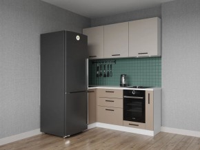 Кухонный гарнитур угловой Каппучино 1000*1800 (Стол. 26мм) в Режи - rezh.ok-mebel.com | фото